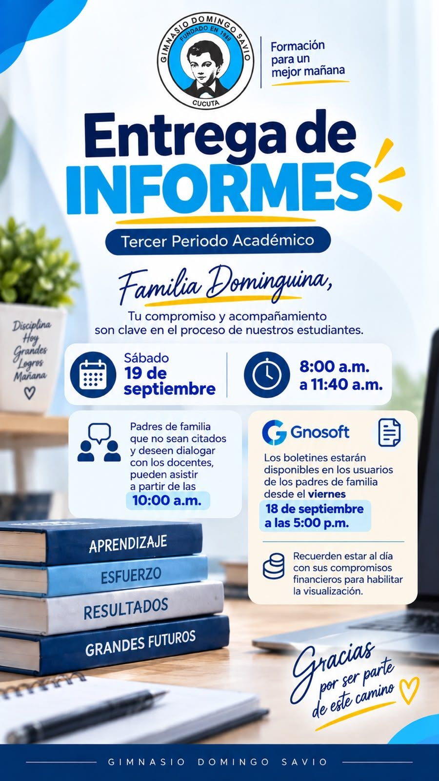 ENTREGA DE INFORMES 3° PERIODO 2026